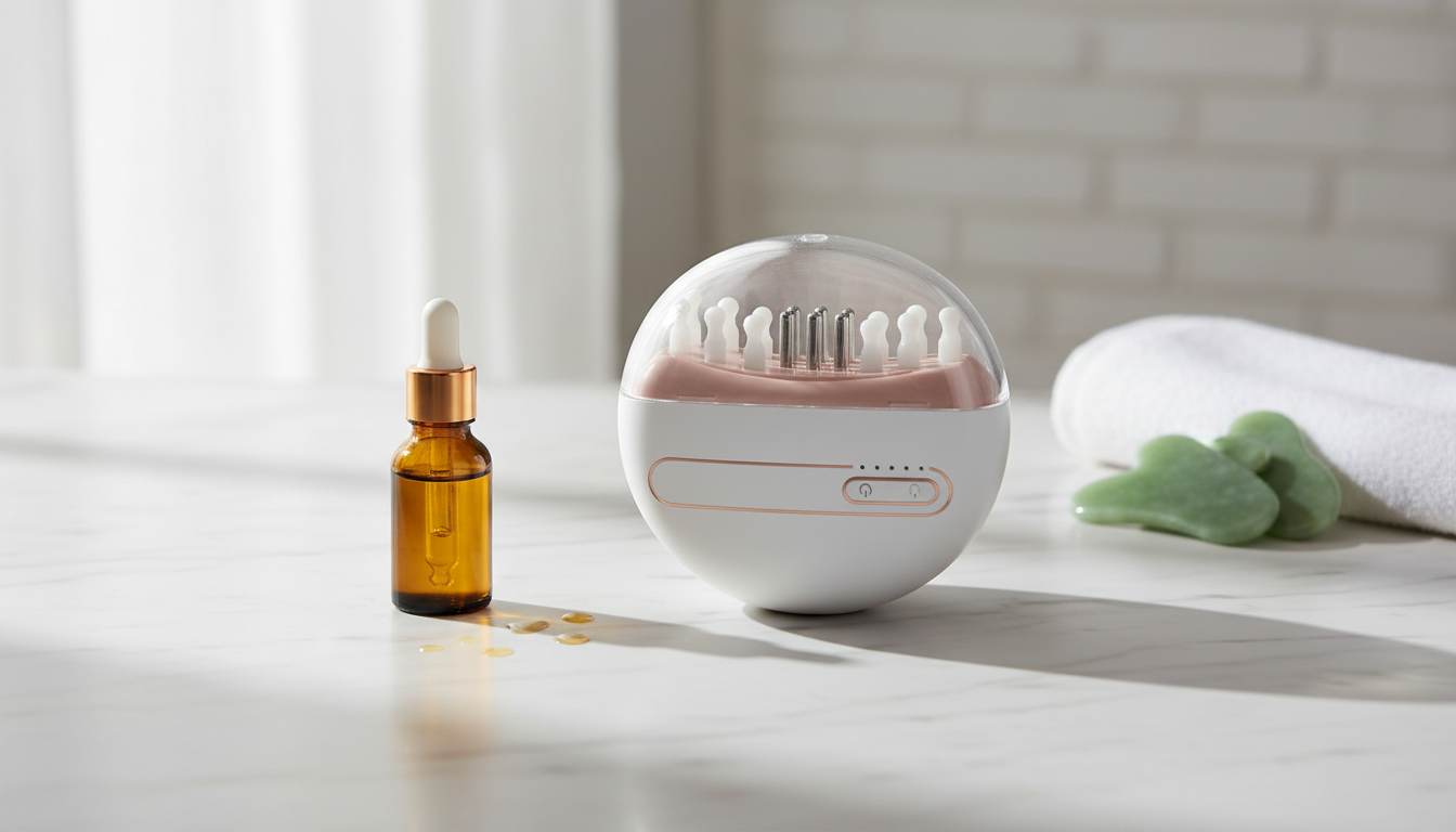 Jade Electric Scalp Massager: Heat + Oil Applicator