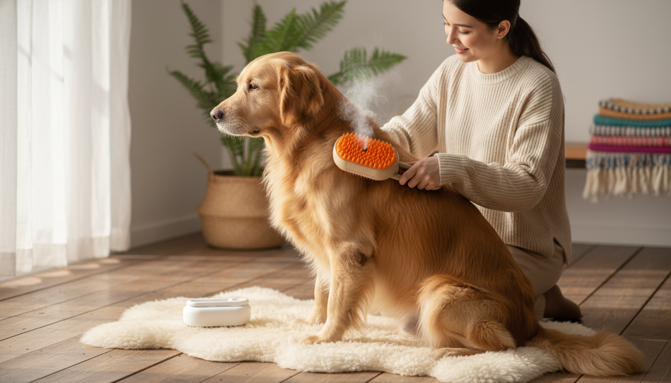 Steam Pet Brush Guide: Less Shed, Softer Coats