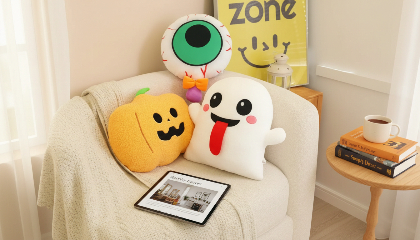 Spooky Halloween Plush Toy: Cozy Decor & Cuddle Buddy